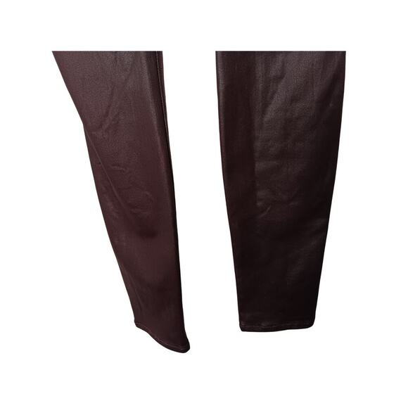 7 For All Mankind Coated Skinny Jeans Women’s 27 Dark Purple Metallic Waxed - Picture 10 of 16